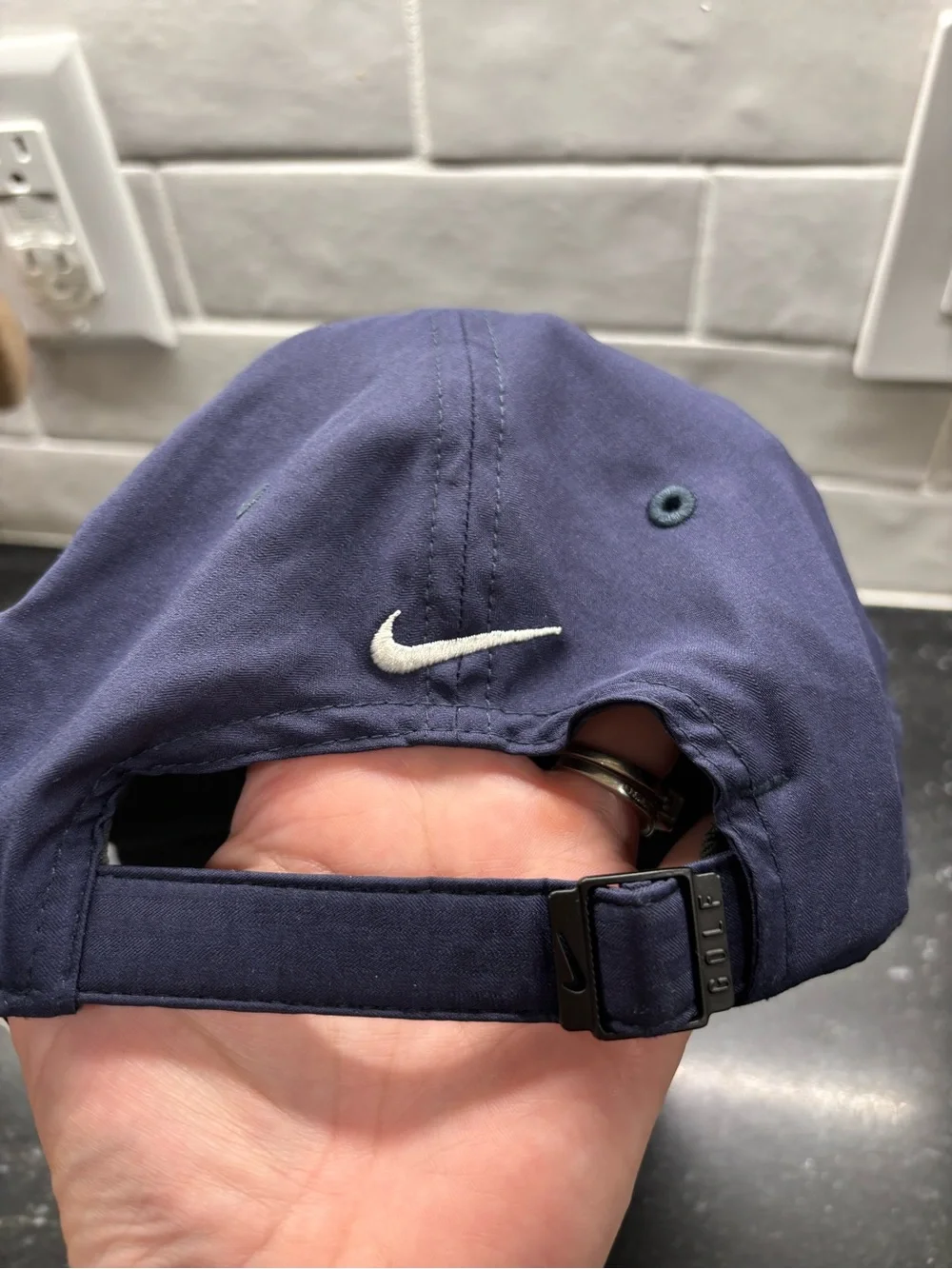 Nike Disney World 50th Anniversary Dad Hat Walt & Mickey Legacy91 Dri-FIT Navy